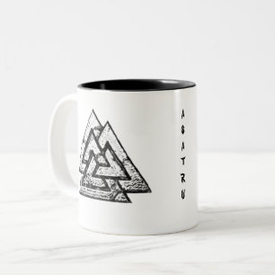 Caneca De Café Em Dois Tons Bolinhos~