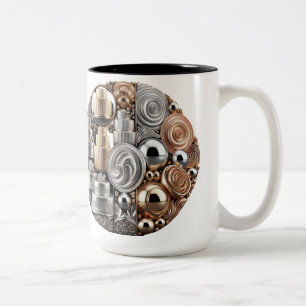 Caneca De Café Em Dois Tons Bolo Confeiteiro, Uma Mistura de Estilo e Funciona