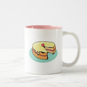 Caneca De Café Em Dois Tons Bolo de esponja