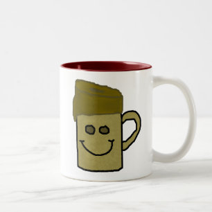 Caneca De Café Em Dois Tons Bolo no copo