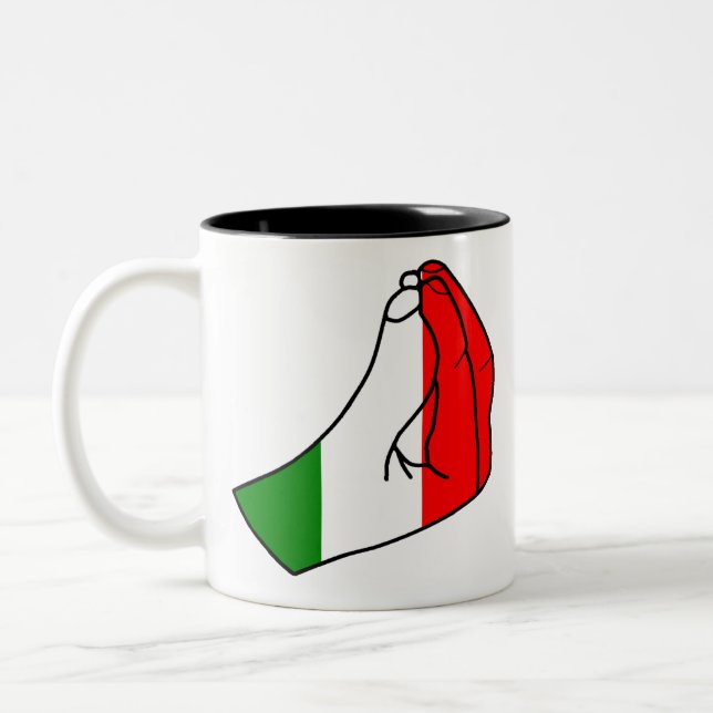 Caneca De Café Em Dois Tons Bolsa de Dedo (Esquerda)