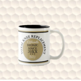 Caneca De Café Em Dois Tons Bolsa de substituição do joelho bionic