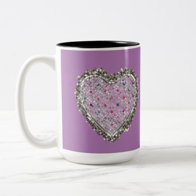 Caneca De Café Em Dois Tons Bom Amuleto do Amor (Esquerda)