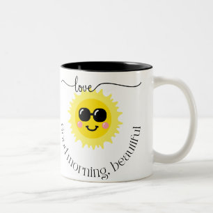 Caneca De Café Em Dois Tons bom copo de manhã