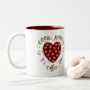 Caneca De Café Em Dois Tons Bom dia