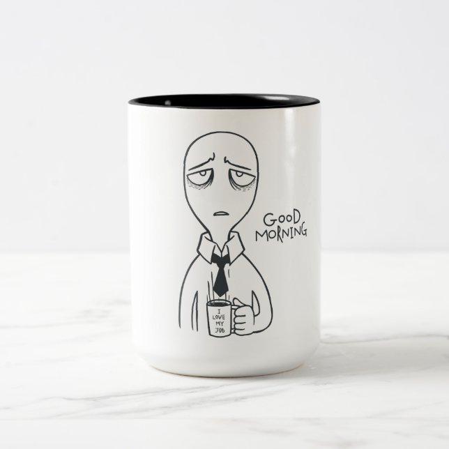 Caneca De Café Em Dois Tons Bom dia (Centro)