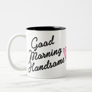 Caneca De Café Em Dois Tons Bom Dia Bonito