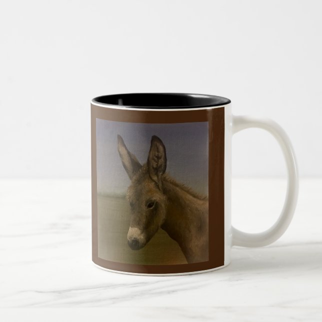 Caneca De Café Em Dois Tons Bom Dia Burro (Direita)