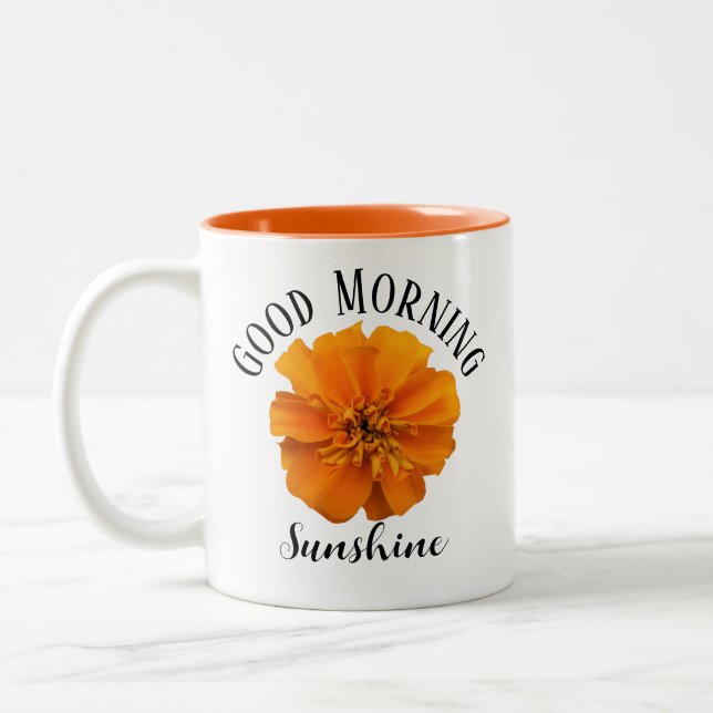 Caneca De Café Em Dois Tons Bom dia Sunshine Marigold (Esquerda)