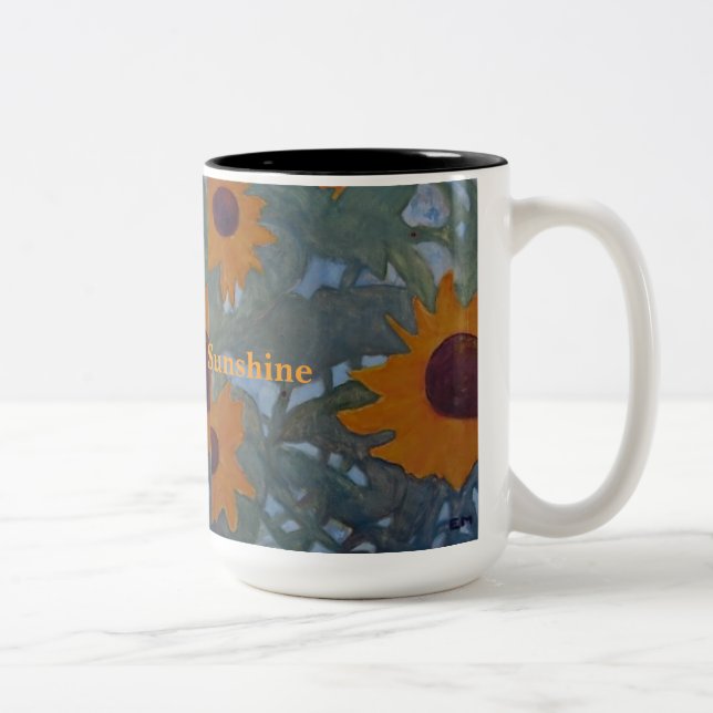 Caneca De Café Em Dois Tons Bom dia Sunshine Mug (Direita)