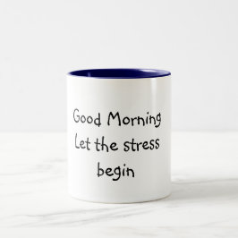 Caneca De Café Em Dois Tons Bom MorningLet que o esforço começa