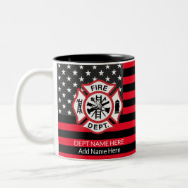 Caneca De Café Em Dois Tons Bombeiro Coffee Mug, Bombeiro