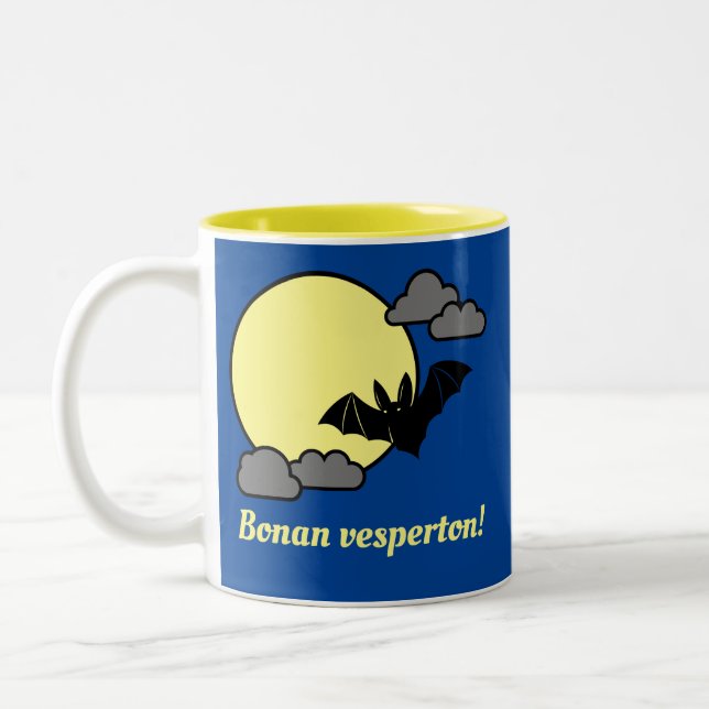 Caneca De Café Em Dois Tons Bonan Vesperton! (Esquerda)