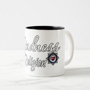 Caneca De Café Em Dois Tons Bondade É Minha Religião