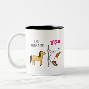 Caneca De Café Em Dois Tons Bonito Favor De Casamento Para A Mãe-De-Direito,