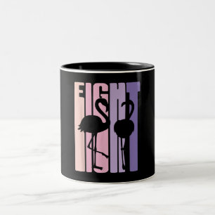 Caneca De Café Em Dois Tons Bonito presente de aniversário I Flamingo I 8 Ano