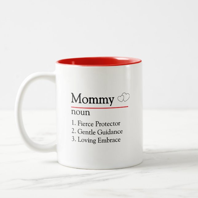 Caneca De Café Em Dois Tons Bonito presente para a mãe (Esquerda)