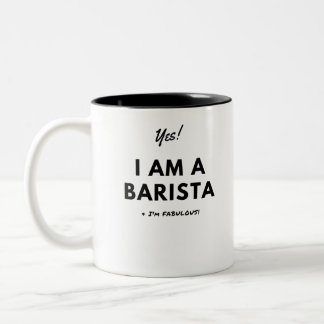 Caneca De Café Em Dois Tons Bonito preto e branco do amante engraçado do café