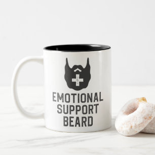 Caneca De Café Em Dois Tons Bonitos Homens Apoiando Emocional Oferta de Piada 