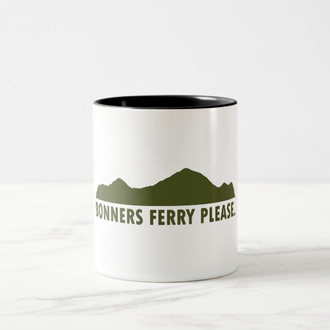 Caneca De Café Em Dois Tons Bonners Ferry Idaho Por Favor (Centro)