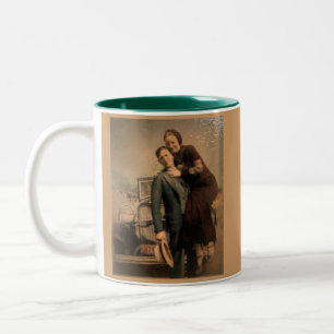 Caneca De Café Em Dois Tons Bonnie & Clyde