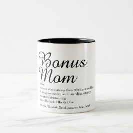 Caneca De Café Em Dois Tons Bônus, Mãe Definição, Na moda