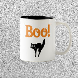 Caneca De Café Em Dois Tons Boo! Halloween Mug