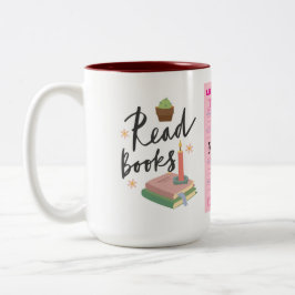 Caneca De Café Em Dois Tons Bookish