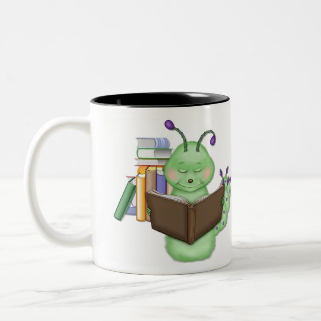 Caneca De Café Em Dois Tons Bookworm Cup (Esquerda)