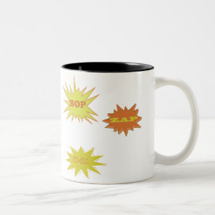 CANECA DE CAFÉ EM DOIS TONS BOP ZAP ZOWIE RETRO