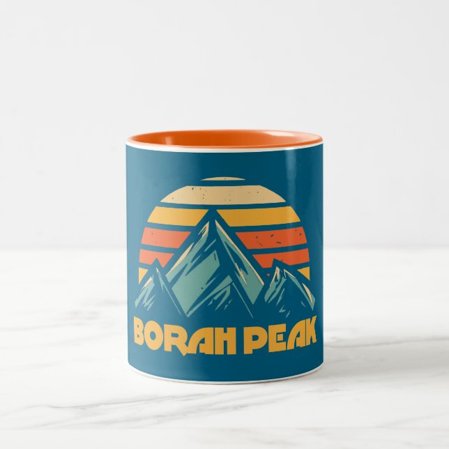 Caneca De Café Em Dois Tons Borah Peak Retro Turquoise (Centro)