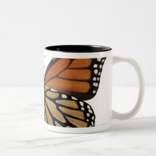 Caneca De Café Em Dois Tons Borboleta do Danaus de Plexippus