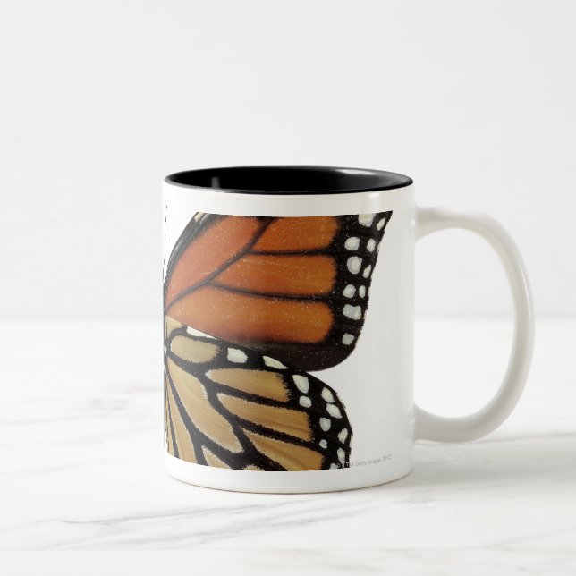 Caneca De Café Em Dois Tons Borboleta do Danaus de Plexippus (Direita)