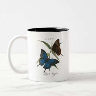 Caneca De Café Em Dois Tons Borboleta Ulisses