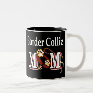 Caneca De Café Em Dois Tons Border Collie Dog MOM