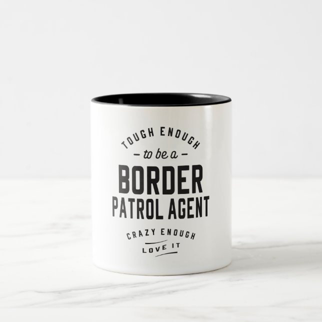 Caneca De Café Em Dois Tons Border Patrol Agent (Centro)