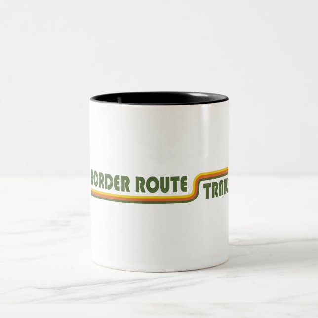 Caneca De Café Em Dois Tons Border Route Trail Minnesota (Centro)