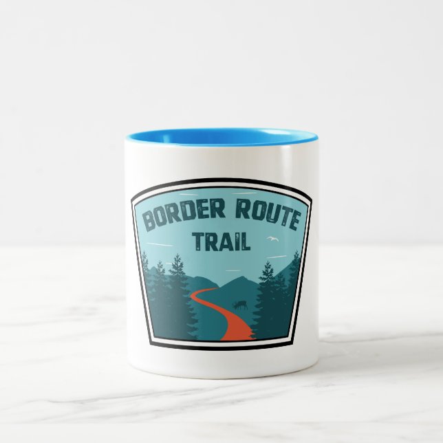 Caneca De Café Em Dois Tons Border Route Trail Minnesota (Centro)