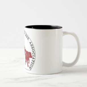 Caneca De Café Em Dois Tons Bordéus do logotipo de Cabernet CHA Blanc da