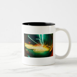 Caneca De Café Em Dois Tons Borrão