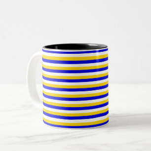 Caneca De Café Em Dois Tons Bósnia Herzegovina Uruguai listras bandeira país p