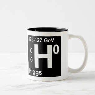 Caneca De Café Em Dois Tons Boson de Higgs (canhoto)