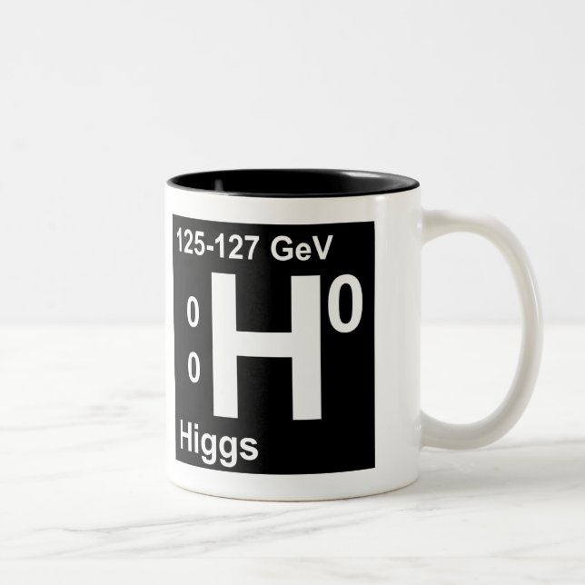 Caneca De Café Em Dois Tons Boson de Higgs (canhoto) (Direita)