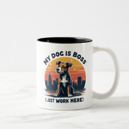 Caneca De Café Em Dois Tons Boss Dog Mug