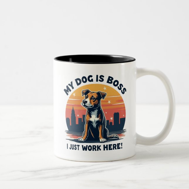 Caneca De Café Em Dois Tons Boss Dog Mug (Direita)