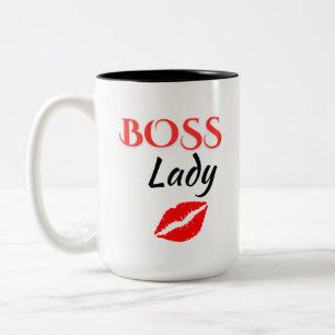 Caneca De Café Em Dois Tons Boss Lady