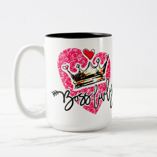 Caneca De Café Em Dois Tons Boss Lady