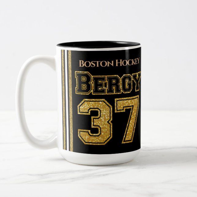 Caneca De Café Em Dois Tons Boston Hockey Bergy 37 (Esquerda)