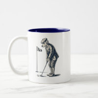 Boston Terrier Golfe Vintage Cão Jogando Golfe Mãe