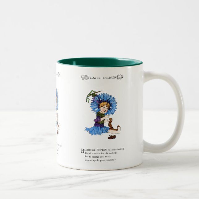 Caneca De Café Em Dois Tons Botão solteiro (Direita)